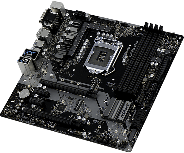 Asrock q370m vpro обзор